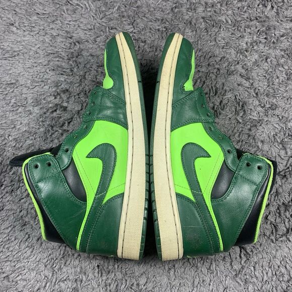 2013 Nike Air Jordan 1 Phat Gorge Green Hulk OG Retro 554724-330 Sz 9.5 main image 5